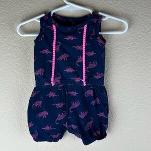 3/$10 Just One you Made by Carter’s Blue & Pink Dinosaur Romper Sz 3 months